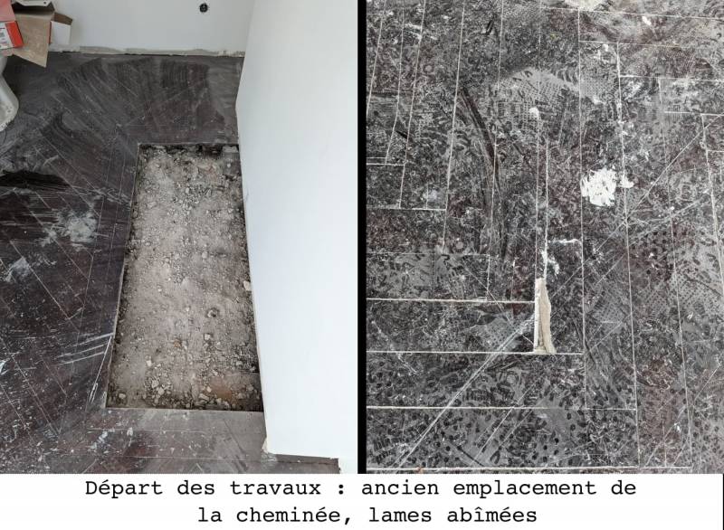Remplacement lames sur mesure sur parquet massif