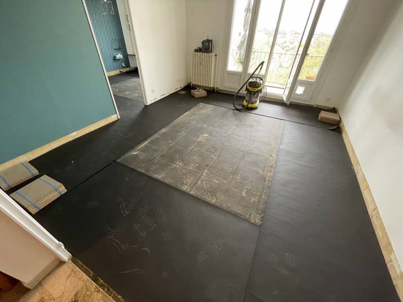 démarrage de la pose