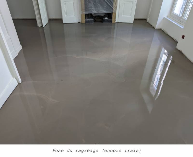 Ragréage pour pose parquet massif Lyon