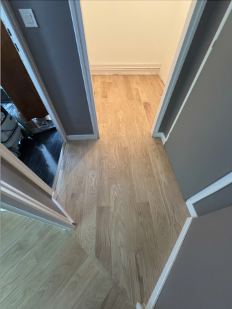 Après ponçage et vitrification