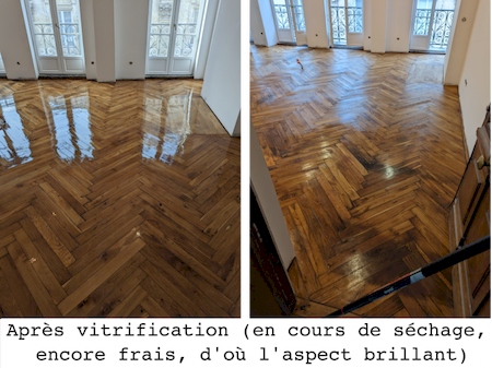 Vitrification parquet ancien restauration