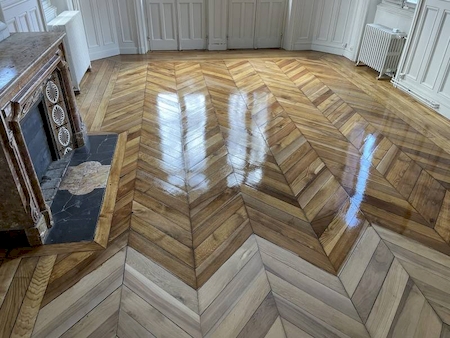 ponçage et vitrification parquet haute qualité décines