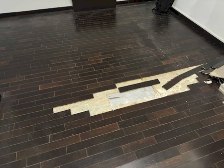 dépose du parquet