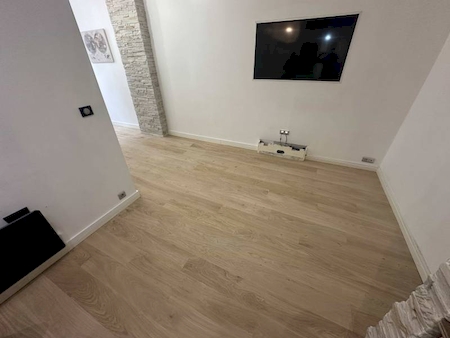 pose d'un parquet massif chêne