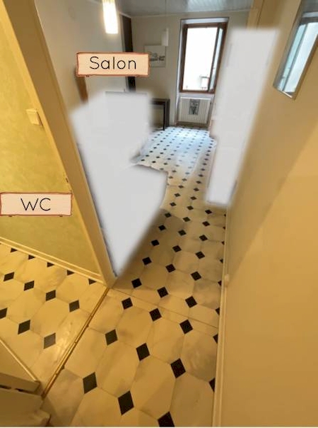 Avant pose du stratifié