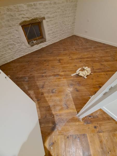 avant ponçage et vitrification